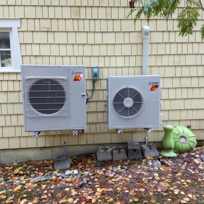 two units installed in back of house